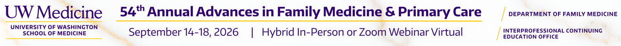 54th Annual Advances in Family Medicine and Primary Care (MJ2702) Banner